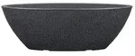 Scheurich Kunststoff-Topf Barceo Jard, oval, ca. &Oslash;58,6/H19,5 cm, Schwarz
