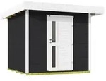 Weka Designhaus 172 Gr. 2, ca. B275/H226/T375 cm, Dunkelgrau