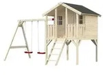 Palmako Spielhaus Toby, inkl. Anbauschaukel, Natur