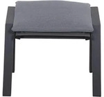 Siena Garden Hocker Valencia, ca. B57/H44,5/T49,5 cm, Dunkelgrau, Grau