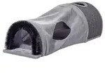 dobar&reg; petlife Faltbare Katzenh&ouml;hle mit Kratzfl&auml;che und Spielball, grau, ca.