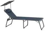 Siena Garden Campingliege Premium, blau, ca. B69/H43/T200 cm, Dunkelblau