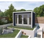 Weka Gartenhaus 263 Gr. 2, ca. B305/H227/T250 cm, Dunkelgrau