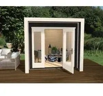 Weka Gartenhaus 263 Gr. 1, ca. B245/H227/T250 cm, Dunkelgrau