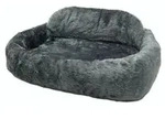 Silvio Design Hundesofa de Luxe mit Kissen, rechteckig, Blau