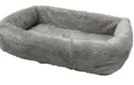 Silvio Design Tiersofa de Luxe, rechteckig, Grau