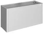 Biohort Metall HochBeet 1,5x0,5, ca. B152/H77/T53 cm, Silber