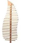 dobar Rankger&uuml;st Blatt, 76 x 6,5 x 186 cm, Hellbraun