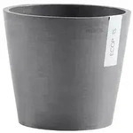 Ecopots Kunststoff-Topf Amsterdam mit Wassersystem, rund, Grau