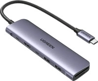 Ugreen 15214, UGREEN 7-in-1 USB-C to HDMI/2*USB 3.0/USB-C/SD/TF/PD100W