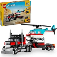 LEGO Creator 3 in 1 31146 Tieflader mit Hubschrauber