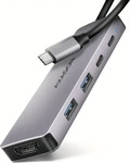 AXAGON HMC-5H60, AXAGON HMC-5H60 5-in-1 Hub, USB-C 5Gbps, 2x USB-A, 1x USB-C, HDMI