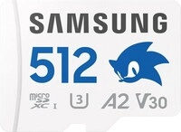 Samsung MB-MD512SA/LC1, Samsung MicroSDXC 512 GB PRO Plus Sonic the Hedgedog + Samsung MB-MD512SA/LC1, Samsung MicroSDXC 512 GB PRO Plus Sonic the Hedgedog +