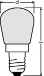 OSRAM SPC. T26/57, E14, 25W, 300 &deg;C, matt, 2 St&uuml;ck