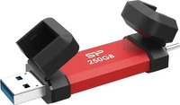 Silicon Power SP250GBUC3S72VPR, Silicon Power DS72 250GB, rot