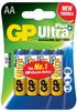 GP 1013224000, GP Alkaline-Batterie Ultra Plus AA (LR6), 4 Stück, 4 Stk