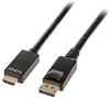 Vention HFKBH, Vention Cotton Braided 4K DP (DisplayPort) to HDMI Cable 2M Black