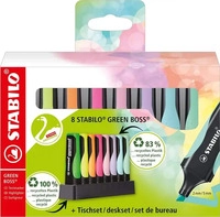 STABILO GREEN BOSS - 8-teiliges Schreibtischset
