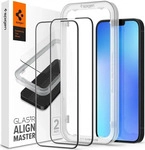 Spigen AGL03387, Spigen tR Align Master 2 Pack FC Black iPhone 14/13 Pro/13/16e, 2