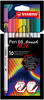 STABILO Pen 68 Pinsel mit flexibler Pinselspitze - Packung mit 10 Farben