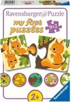 Ravensburger Puzzle 031238 Mein erstes Puzzle Haustiere und Jungtiere 9x2 Teile