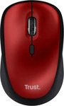 TRUST 24550, TRUST YVI+ Wireless Mouse - ECO zertifiziert - rot