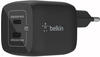 Belkin WCH011vfBK, Belkin Boost Charge 45W PD PPS Dual USB-C GaN Charger Universal,