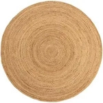 benuta Pure Juteteppich Jutta Hellbraun &oslash; 160 cm - Naturfaserteppich aus Jute