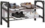 VidaXL Bottines shoe rack 119x24x37 cm en aluminium