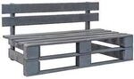 VidaXL Banc palette bois gris