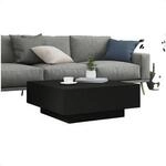 VidaXL Wohnzimmertische Table basse bois d'ing&eacute;nierie noir 80x80x31 cm