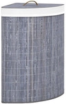 VidaXL K&ouml;rbe, Kisten, Regalk&ouml;rbe Panier &agrave; linge corner laundry basket gris...