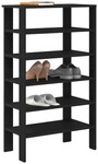 VidaXL Rangement &agrave; chaussures shoe rack bois reconstitu&eacute; noir