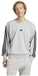 adidas Sweatshirt Sweatshirt Iconic 3 Stripes gris