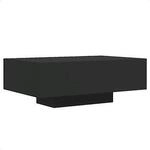 VidaXL Wohnzimmertische Table basse avec lumi&egrave;res LED noir 85x55x31 cm
