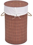 VidaXL K&ouml;rbe, Kisten, Regalk&ouml;rbe Panier &agrave; linge bamboo laundry basket brown
