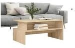 VidaXL Wohnzimmertische Table basse Bois d'ing&eacute;nierie Marron 90x55x42,5 cm