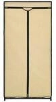 VidaXL Armoire Garde-robe Cr&egrave;me 75x50x160 cm