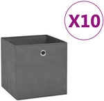 VidaXL K&ouml;rbe, Kisten, Regalk&ouml;rbe Bo&icirc;tes de rangement non-woven fabric gris
