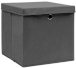 VidaXL K&ouml;rbe, Kisten, Regalk&ouml;rbe Bo&icirc;tes de rangement 32x32x32 cm gris avec