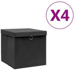 VidaXL K&ouml;rbe, Kisten, Regalk&ouml;rbe Boites de rangement 4 pcs 28x28x28 cm en...