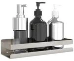 VidaXL Wandregale &Eacute;tag&egrave;re de douche acier inoxydable 30x10x6 cm argent&eacute;