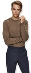 Selected Pullover Noos Berg Crew Knit - Teak