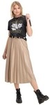 Vila Midir&ouml;cke Nitban Midi Skirt - Sand Shell