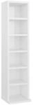 VidaXL Wandregale Armoire &agrave; CD Blanc Bois d'ing&eacute;nierie 21x20x88 cm