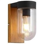 Brilliant Au&szlig;enlichter Applique ext&eacute;rieure CABAR bois fonc&eacute;