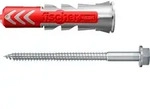 fischer DuoPower 10 x 50 S mit Sicherheitsschraube; mit Schraube Profi / DIY: