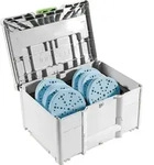 Festool Schleifmittel-Systainer3 Granat SYS-STF D150 GR-Set K&ouml;rnung: P 220/P 180/P