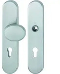 HOPPE Vollblatt Sicherheits-Wechselgarnitur E86G/3331/3310,Langschild,ES 1,ohne