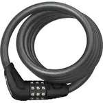 ABUS Spiralschloss Star 4508C Farbe: Schwarz|Halterung: ohne Halterung